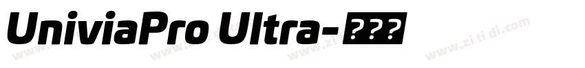 UniviaPro Ultra字体转换